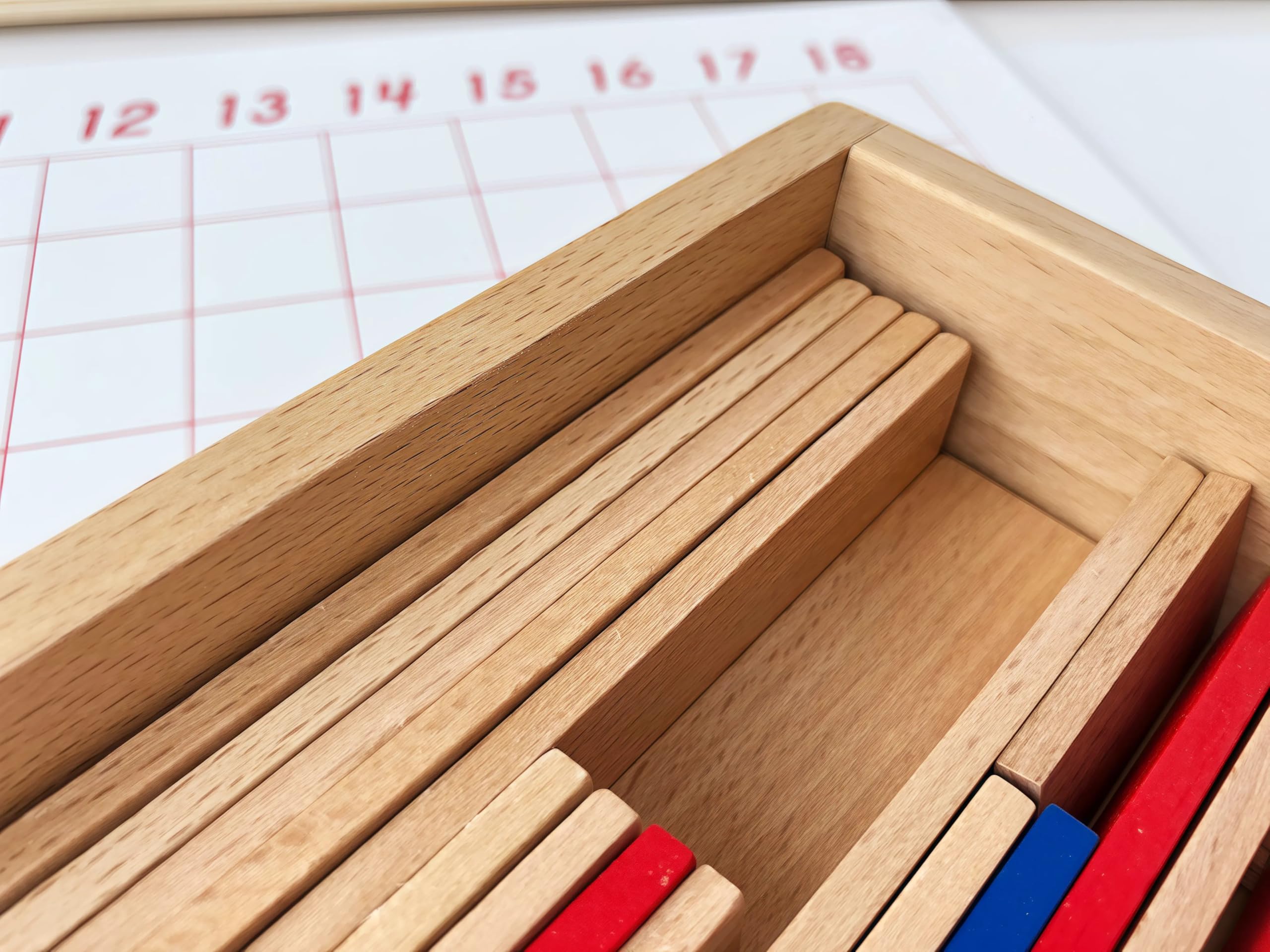 Montessori materiali matematici, giocattolo educativo in legno per numeri e calcoli, scuola materna e elementare, scuola domestica e aule a partire dai 3 anni (tavola di sottrazione