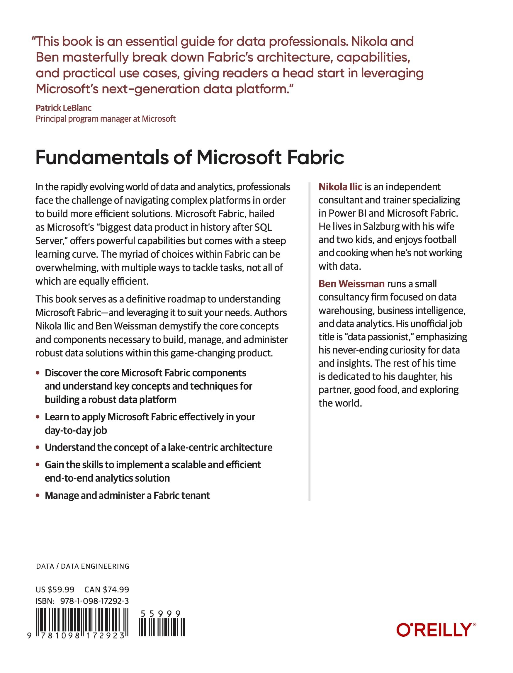 Fundamentals of Microsoft Fabric: Designing End-To-End Analytics Solutions