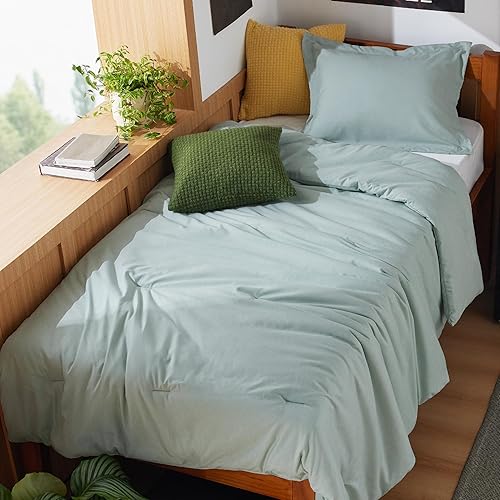 Miniatura 40 de Bedsure Juego de edredón Queen – Ropa de cama suave rosa para todas las estaciones, juego de cama teñido catiónico, 3 piezas, 1 edredón tamaño Queen