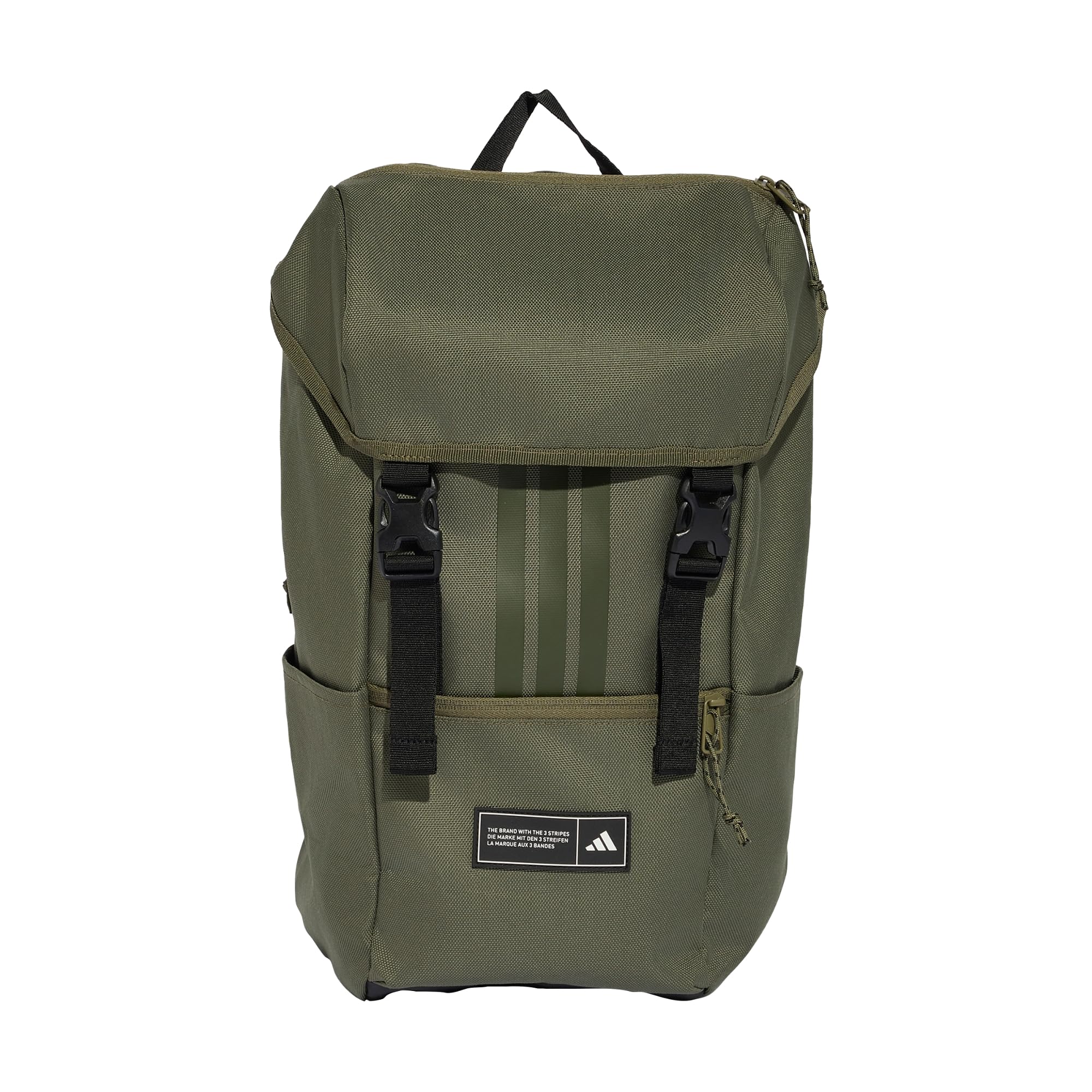 Adidas Unisex Vert Backpack With Flap 3-Stripes