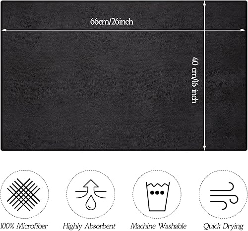 Miniatura 2 de Shimeyao Paquete de 48 toallas de microfibra absorbentes a prueba de blanqueador, paños de secado de manos para gimnasio, baño, spa, afeitado,