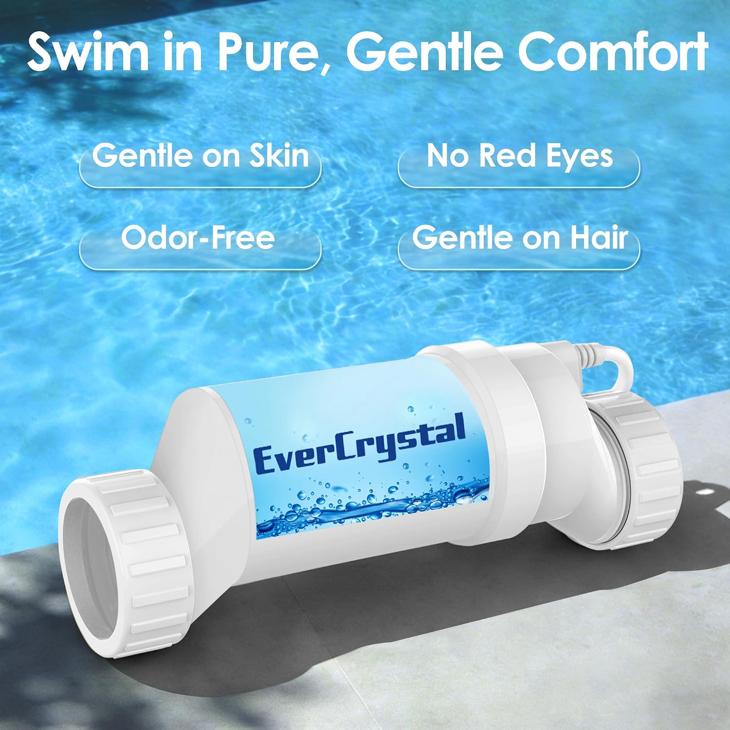 Salt Cell for Pool, Fits for Hayward Salt Cell T-15, Chlorine Generator Cell for Salt Water Pool, Up to 40,000 Gallon In-Ground Swimming Pools