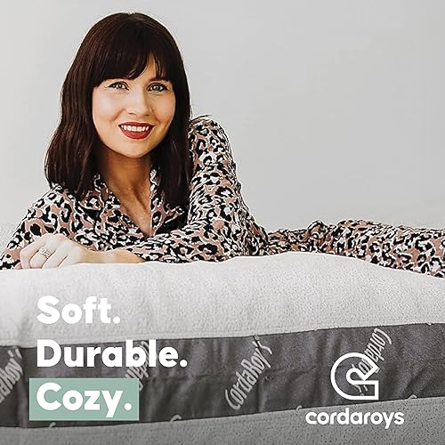 Miniatura 7 de CordaRoy's Protector de puf impermeable  Funda extraíble para puf convertible  Lavable a máquina y apto para secadora  Protector de puf ajustado