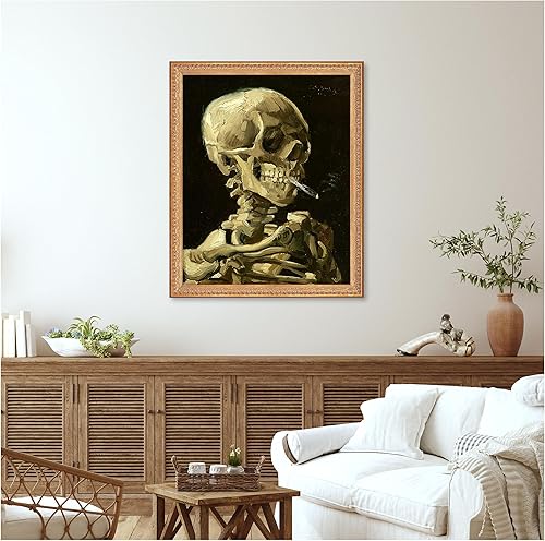 Miniatura 361 de A&T ARTWORK The Starry Night de Vincent Van Gogh. Tamaño del marco: 36 x 30 pulgadas, tamaño de la imagen: 30 x 24 pulgadas, reproducciones clásicas