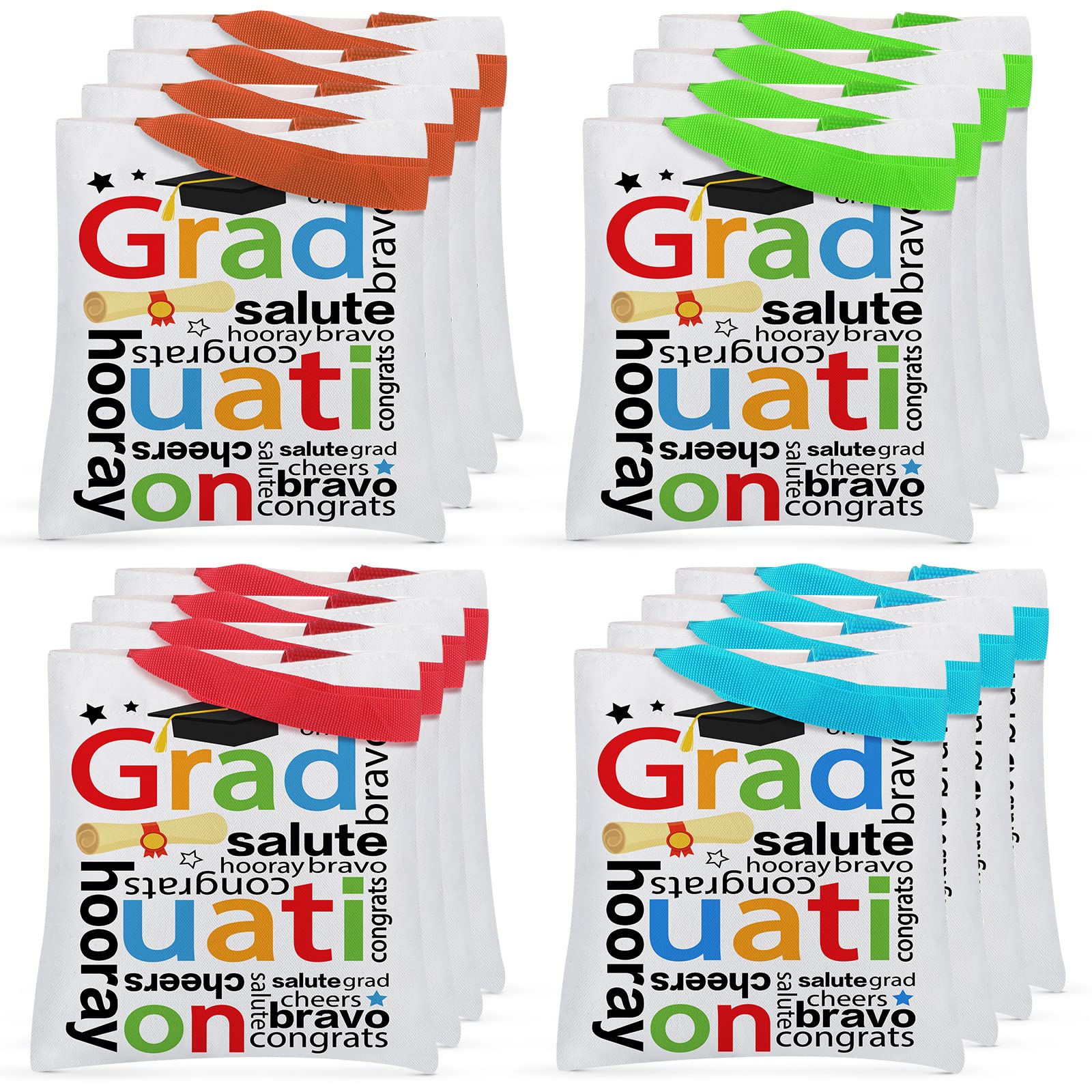 Cunno Graduation Totes Bags for Preschool Kindergarten 2026 Party Favor Canvas Graduation Gifts Bags for Graduate Supplies