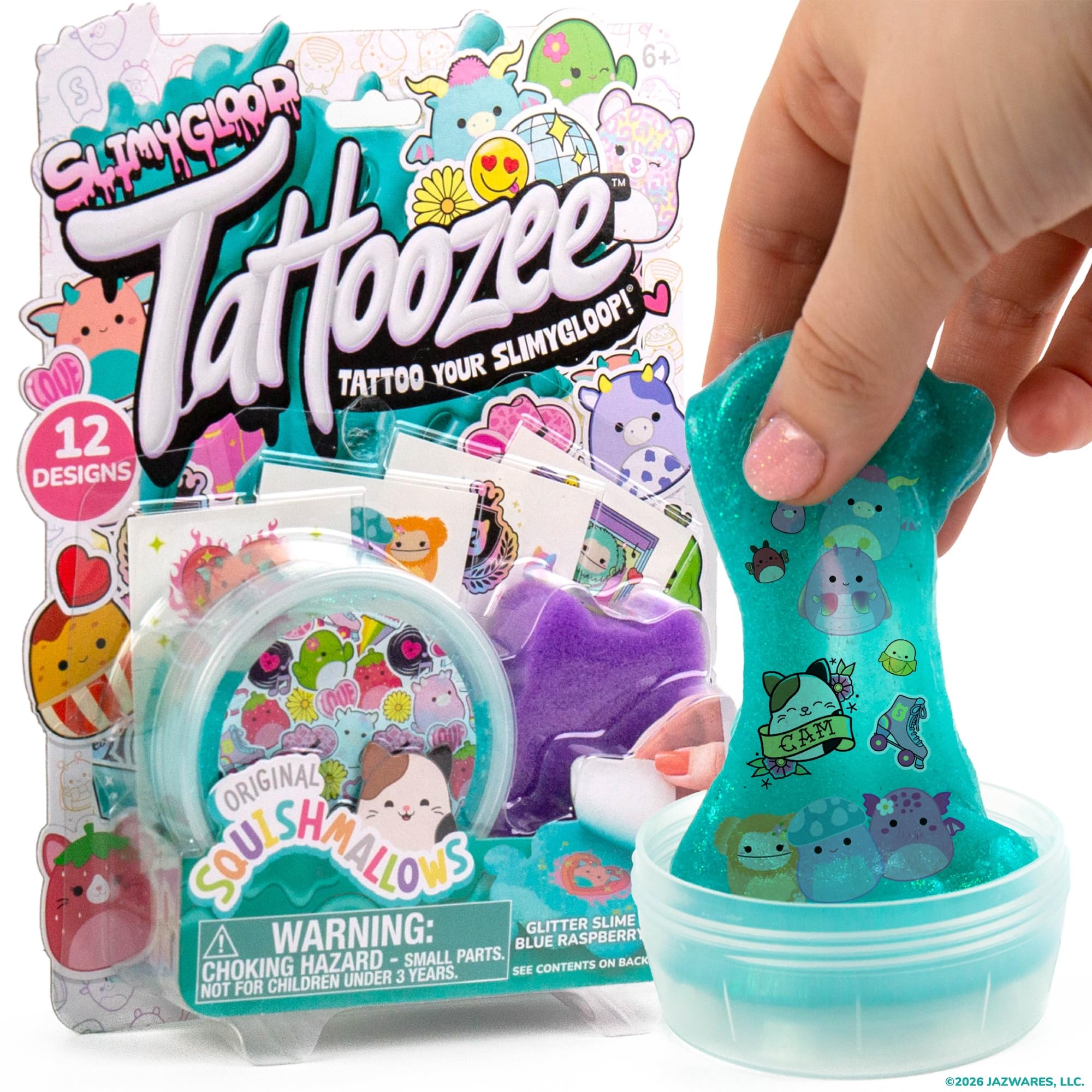 Amazon.com: SLIMYGLOOP Tattoozee, Squishmallows Tattoo Transfer 