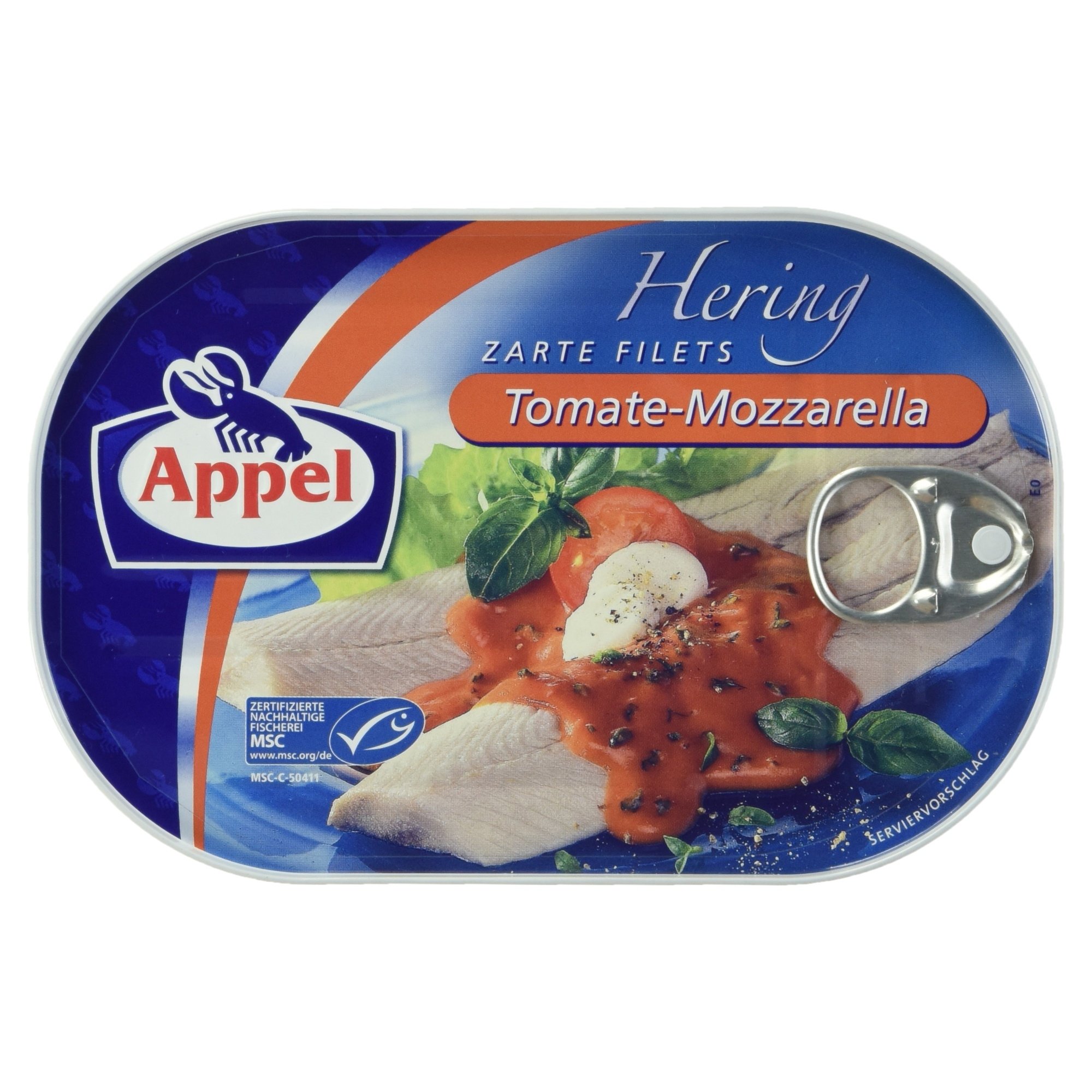 Appel Heringsfilets, Tomate-Mozzarella, 200 g