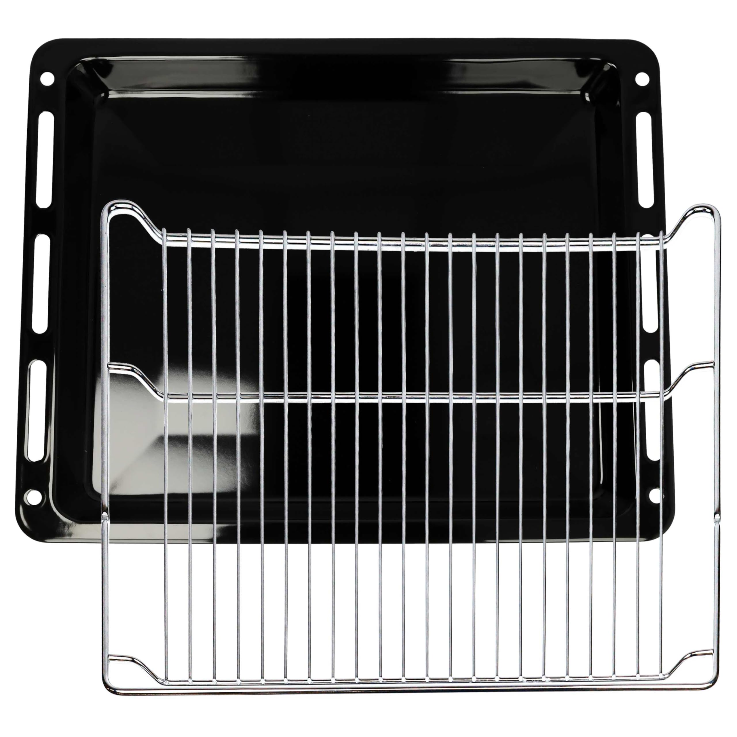 vhbw Set de 2 uds. (bandeja de horno, rejilla) para diversos hornos | 45,5x36x4cm