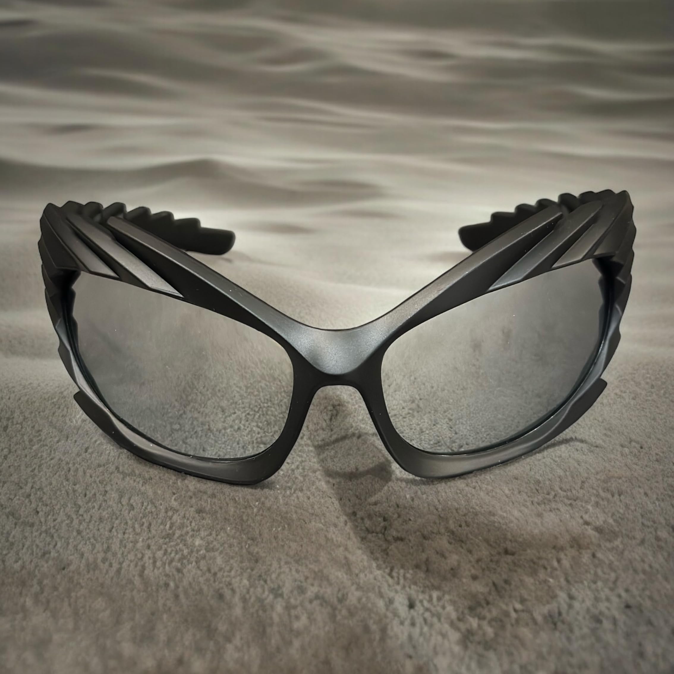 GogoRavers™ Berghain Glasses Berlin, Midnight Dark Reflective Shades for Techno Rebels Underground Rave Scene - Image 2