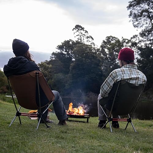 Miniatura 7 de Naturehike YL08 Silla de camping ultraligera, silla de senderismo portátil de 2.38 libras con pies antihundimiento, silla de campamento plegable