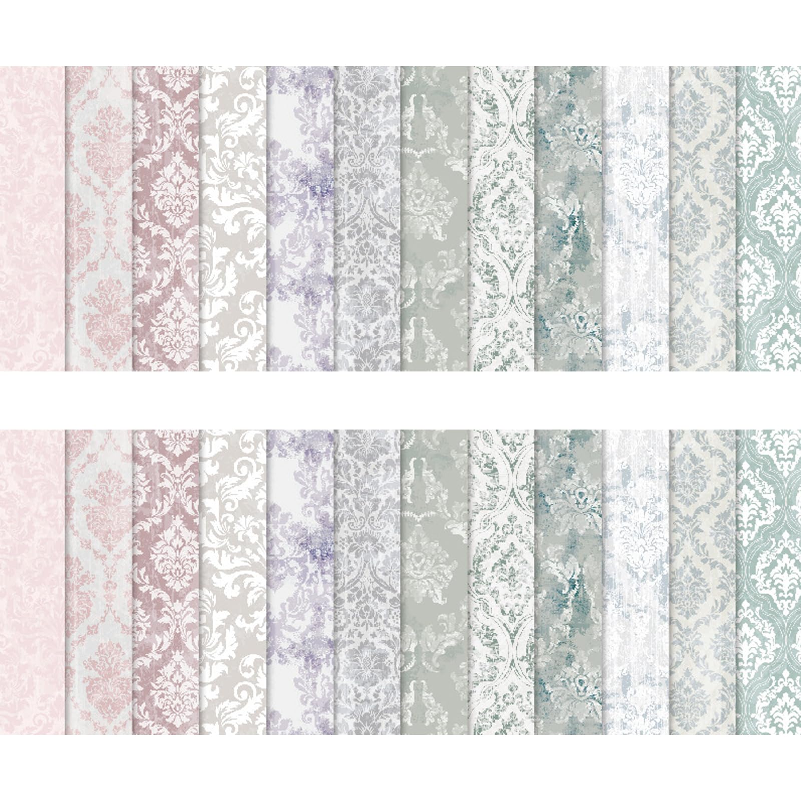BRTNUP 24 Sheets Scrapbook Paper, 6" x 6" Decoupage Paper Sheets Scrapbook Background Papers Pad Scrapbooking Papers Pads Floral Pattern Papers for Crafting Decoupage DIY (Multicolor L)