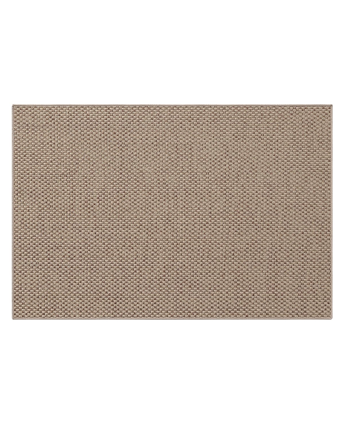 COLOR&GEOMETRY Thin Door Mats Indoor 80x120cm, Non Slip Front Door Mat Inside (Rolled-up NO Creases), Low Profile Inside Doormat, Easy to Clean Doormat, Floor Mat For Entryway, Patio, Dark Beige