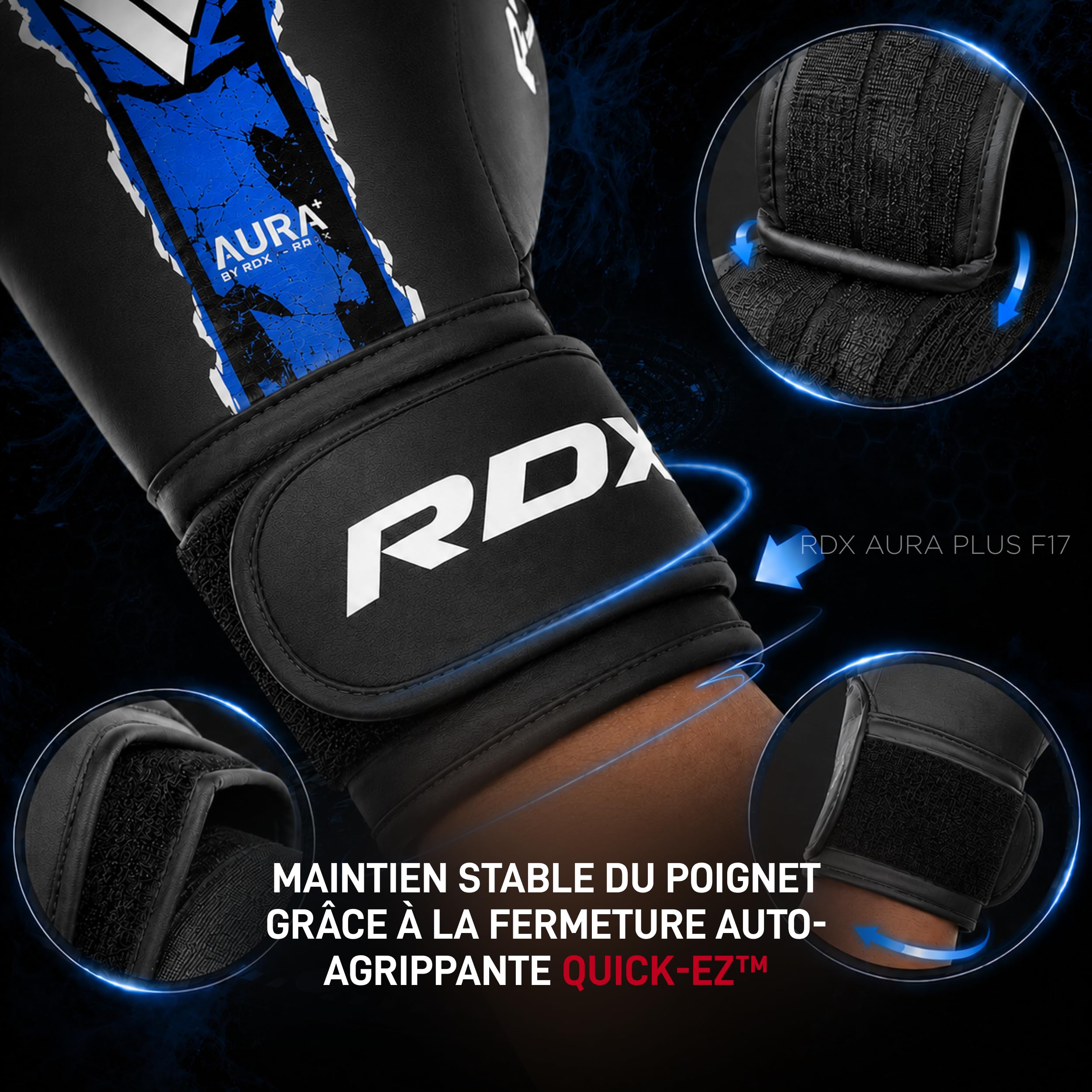 RDX Gants de Boxe New Aura F17- Entraînement, Sparring et Sac de Frappe - Confort, Protection et résistance - Homme & Femme, Adultes et Enfants