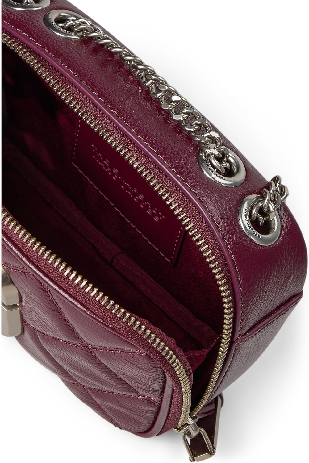 Marc Jacobs Womens The Quilted Softshot Dark Plum One Size