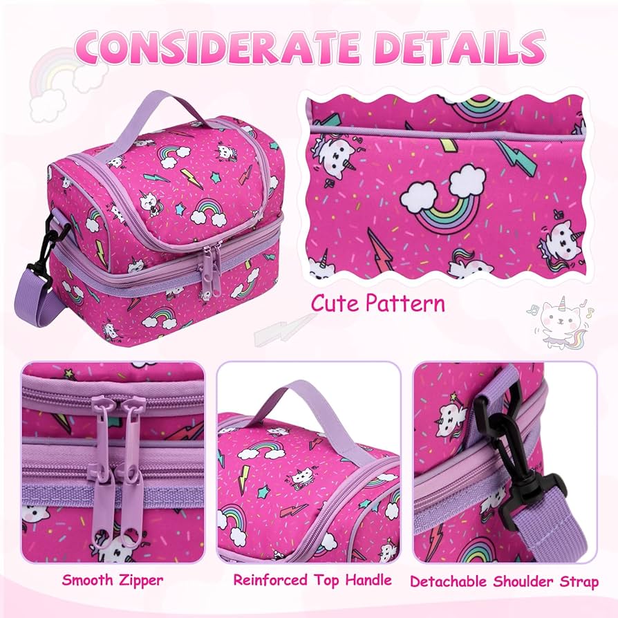Amazon.com: Lunch Bag for Girls, ChaseChic Kids Lunch Bag