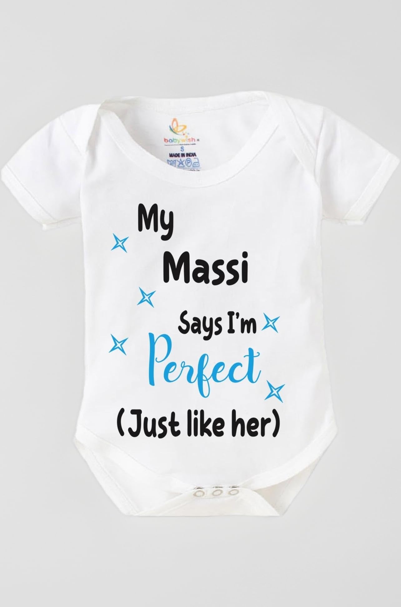 Bodysuit For Baby Arriving Ceremony Props | Celebrate Baby Arrived Ceremony Moments With Family - My Massi Say I'm Just Like Her Print