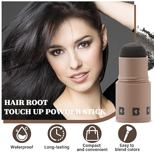 Miniatura 5 de Boobeen Barra de polvo de línea capilar para retoque de raíces y sombra de cabello, relleno de línea capilar impermeable para cubrir el cabello
