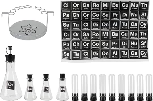 Wink Chemist's Spice Rack, 14 Piece Chemistry Spice Rack Set