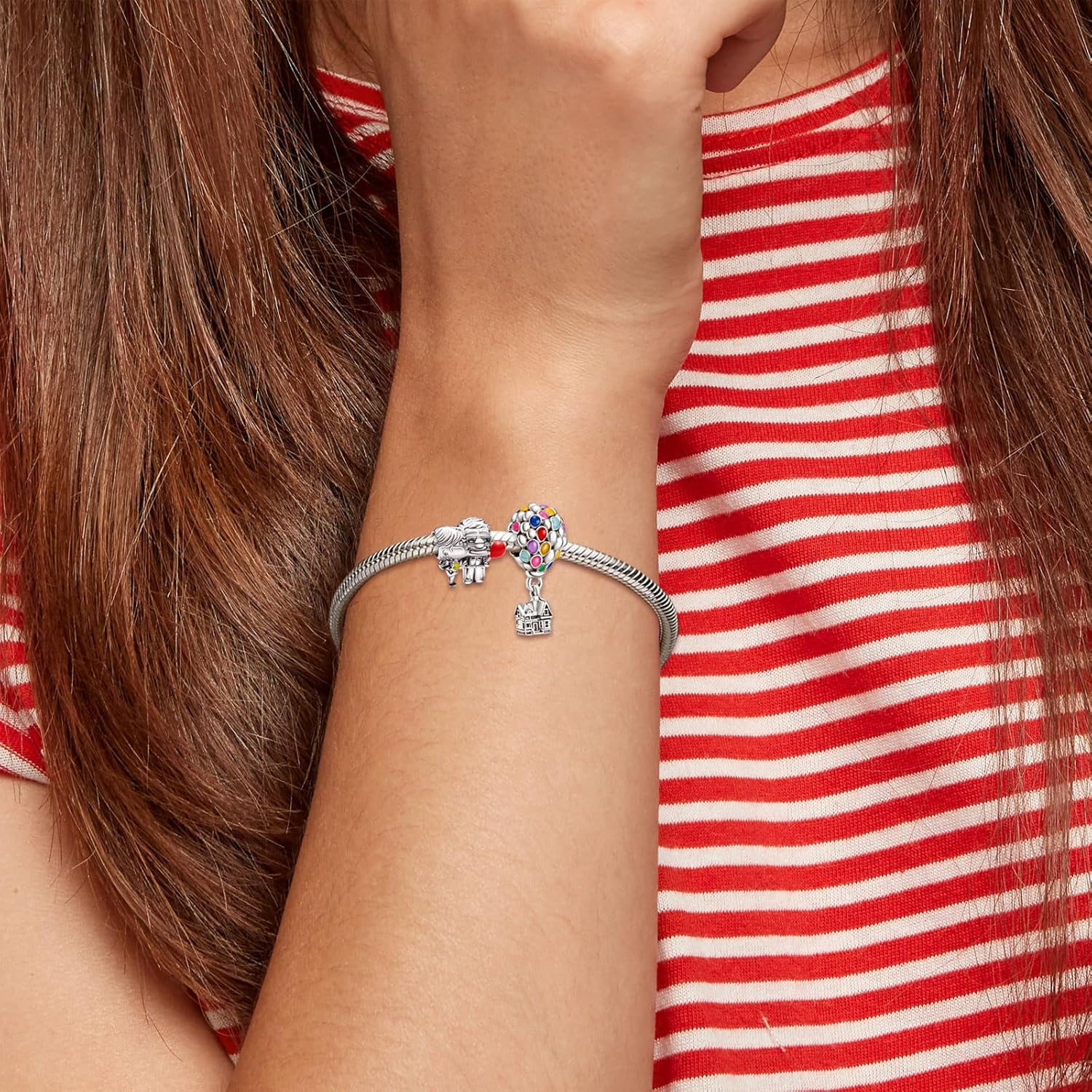 Cute Fashion Heart Charms,S925 Sterling Silver Charm,Bead for Bracelets and Necklaces,For Women Jewelry Present - Image 2