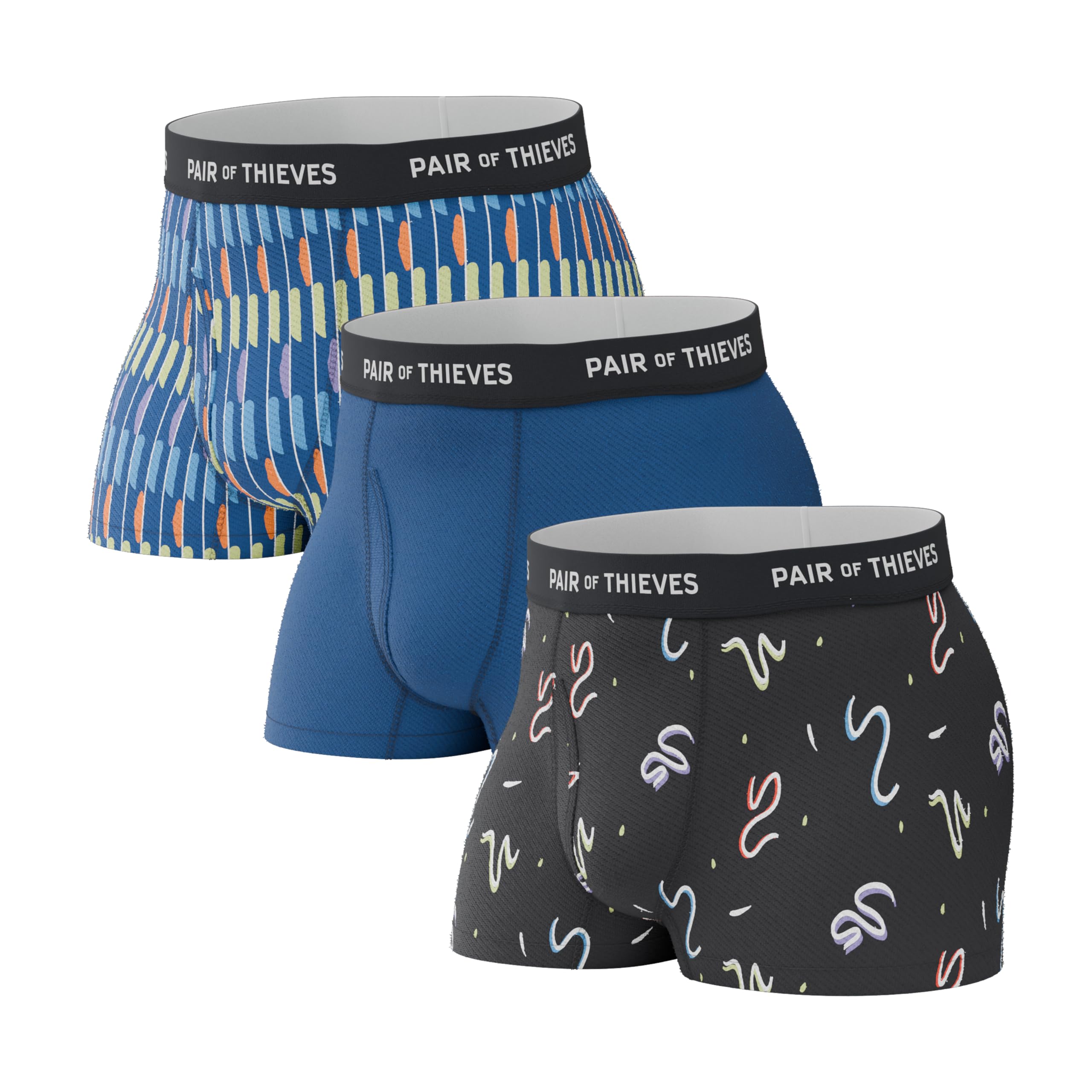 Pair of Thieves Men’s Trunks Underwear Multipack – Cooling Mesh, No-Chafe Comfort, Stay-Put Fit, Breathable Performance