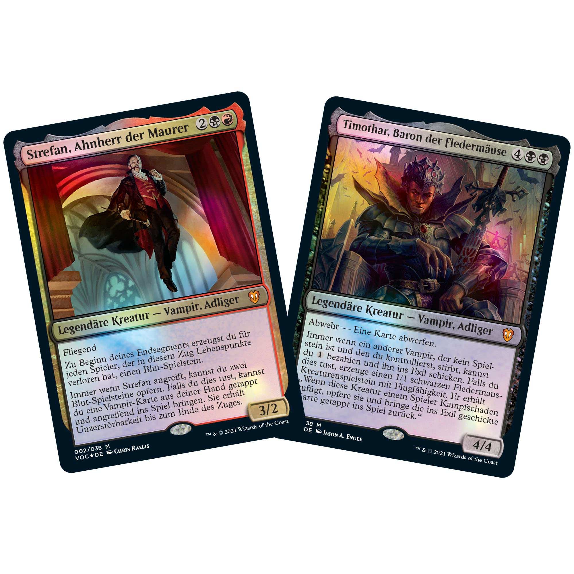 Magic: The Gathering Innistrad: Blutroter Bund Commander-Deck – 13 Jahre+, Vampir-Blutlinie (Schwarz-Rot), Version mit minimaler Verpackung (Deutsche Version)