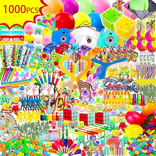 1040 piezas de recuerdos de fiesta para niños, bolsas de regalo de 8 a 12 premios de caja del tesoro, juguetes de caja del tesoro para el aula,