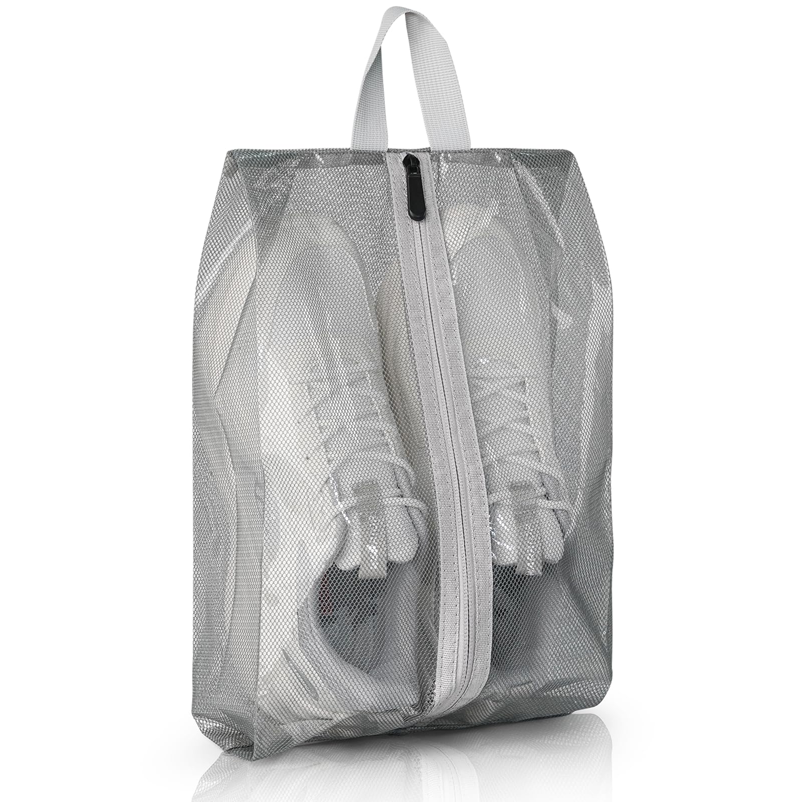 jwtyu Schuhbeutel Grau Reise Schuhtasche wasserdichte TPU Netz Schuhtasche Mit Reißverschluss Geeignet Für Reisen Oder Zur Aufbewahrung Zu Hause