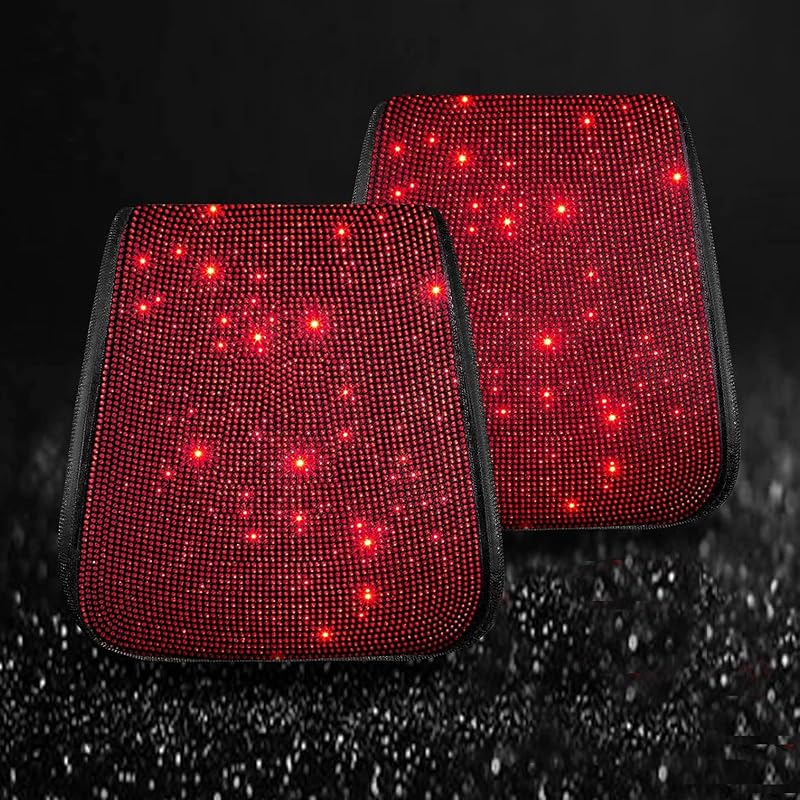 Capa com Strass para Encosto de Cabeça Automotivo Dyshuai para a Maioria dos Carros, 2 Peças