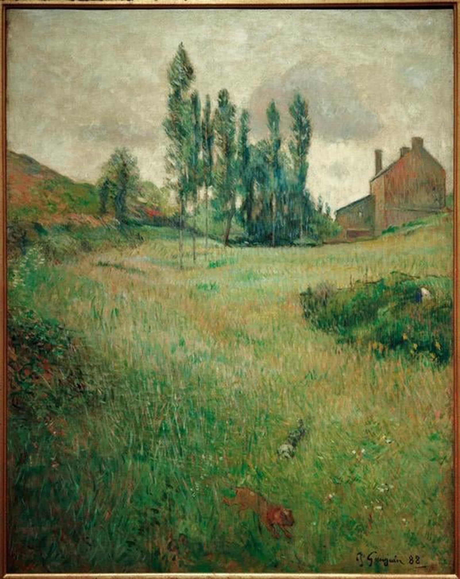 POSTERIIk Famous Print Pop Art Wall Art Graffiti Dogs on a Meadow by Paul Gauguin Art Prints for Home Decor 60x90cm