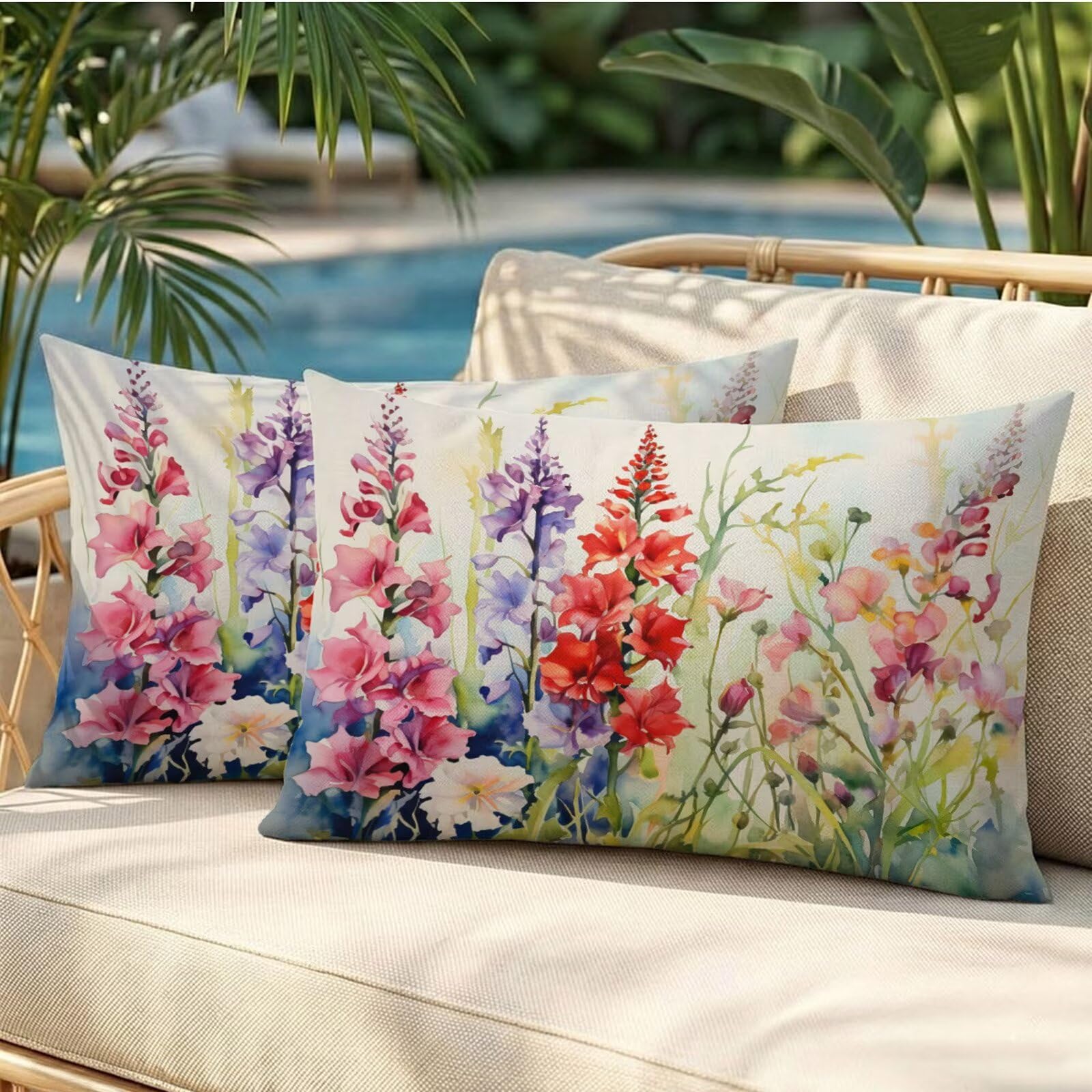 Coussin Exterieur Impermeable 50x90 Lot de 2 : Protégez vos Oreillers de l'Humidité