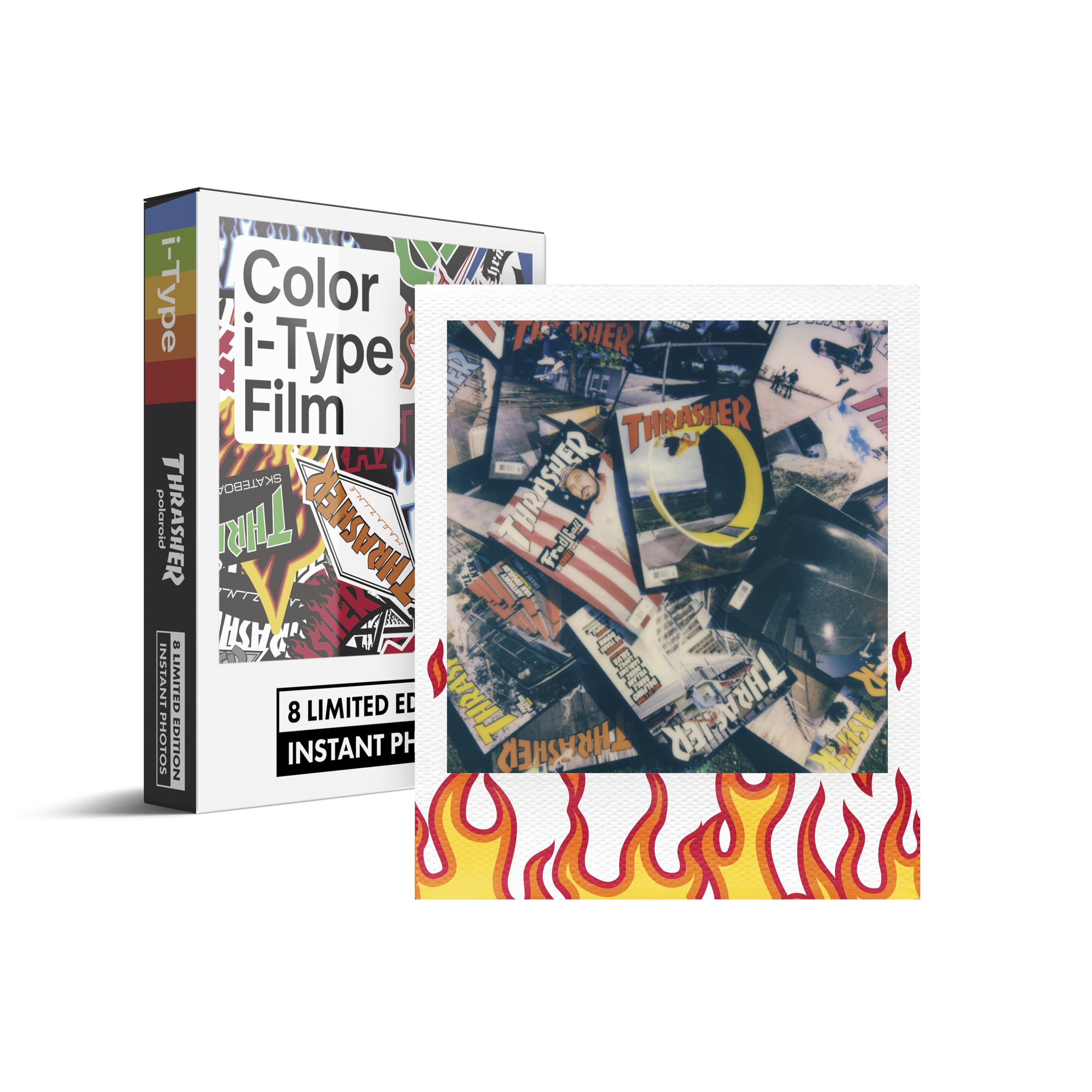 Polaroid Color i-Type Film - Thrasher Limited Edition (8 Photos