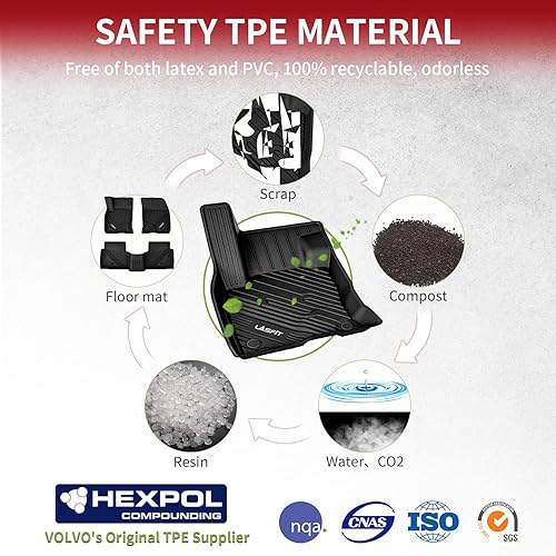 Miniatura 5 de LASFIT Alfombrillas aptas para Ford Escape (no aptas para híbrido) 2023 2022 2021 2020 para todo tipo de clima