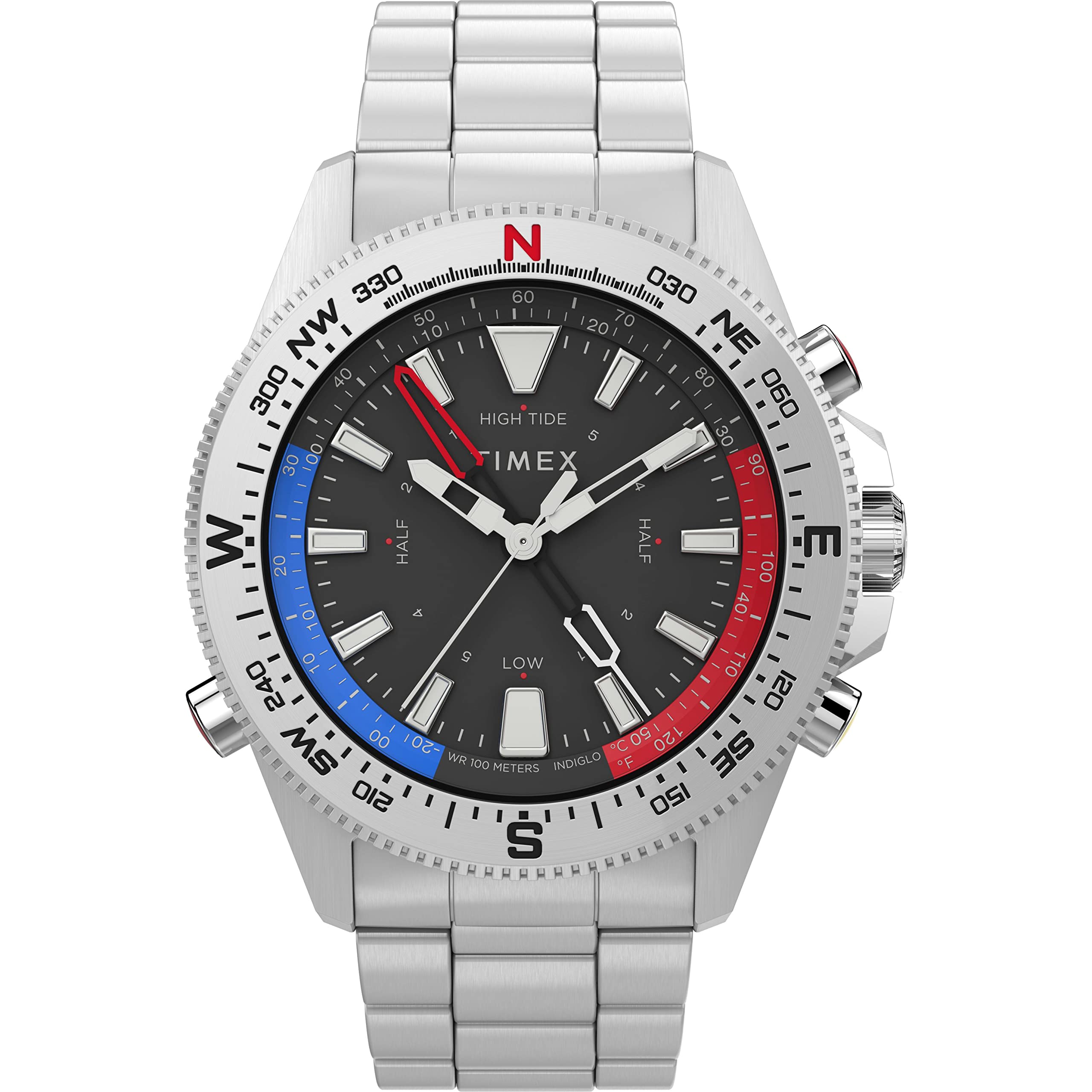 Timex Men's Analogue Quartz Watch Tide/Temp/Compass