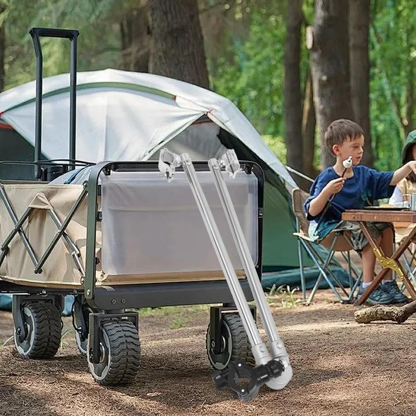 NOLITOY Metall Fahrradanhänger Kupplungsverbinder mit Schnellverschluss Kompatibel für E Bike und Lastenanhänger Wetterbeständig für Ganzjährige Nutzung im Campingbereich