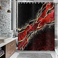 Vista 29 de Cortina de ducha con diseño de mármol verde, verde azulado y blanco degradado, moderna, abstracta, de lujo, ondas, decoración del hogar, tela