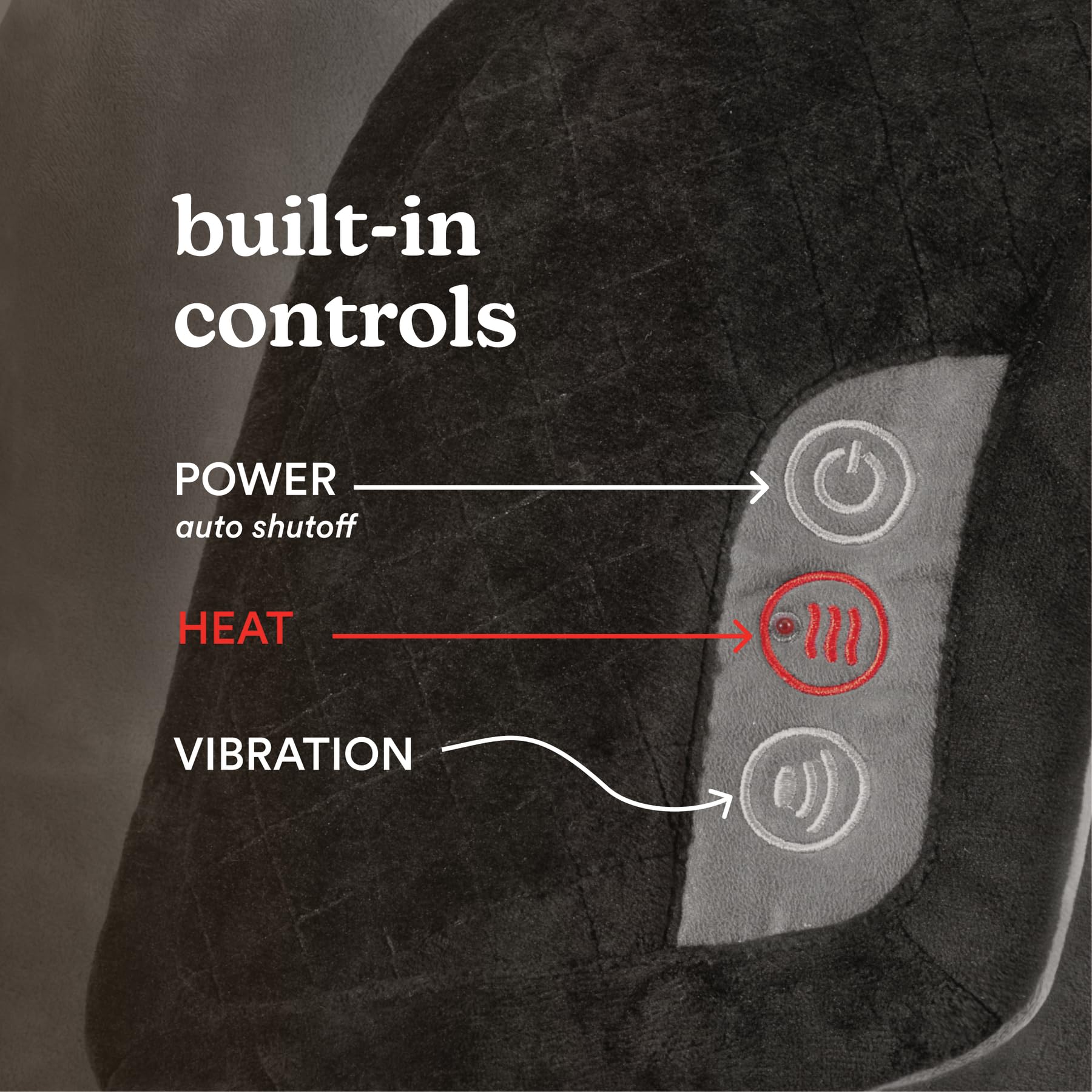 Amazon.com: HoMedics Heating Pad, Duel Intensity Vibrating Heated Neck &  Shoulder Massage Wrap to Aid & Rejuvenate Sore and Tired Muscles, Black :  Everything Else