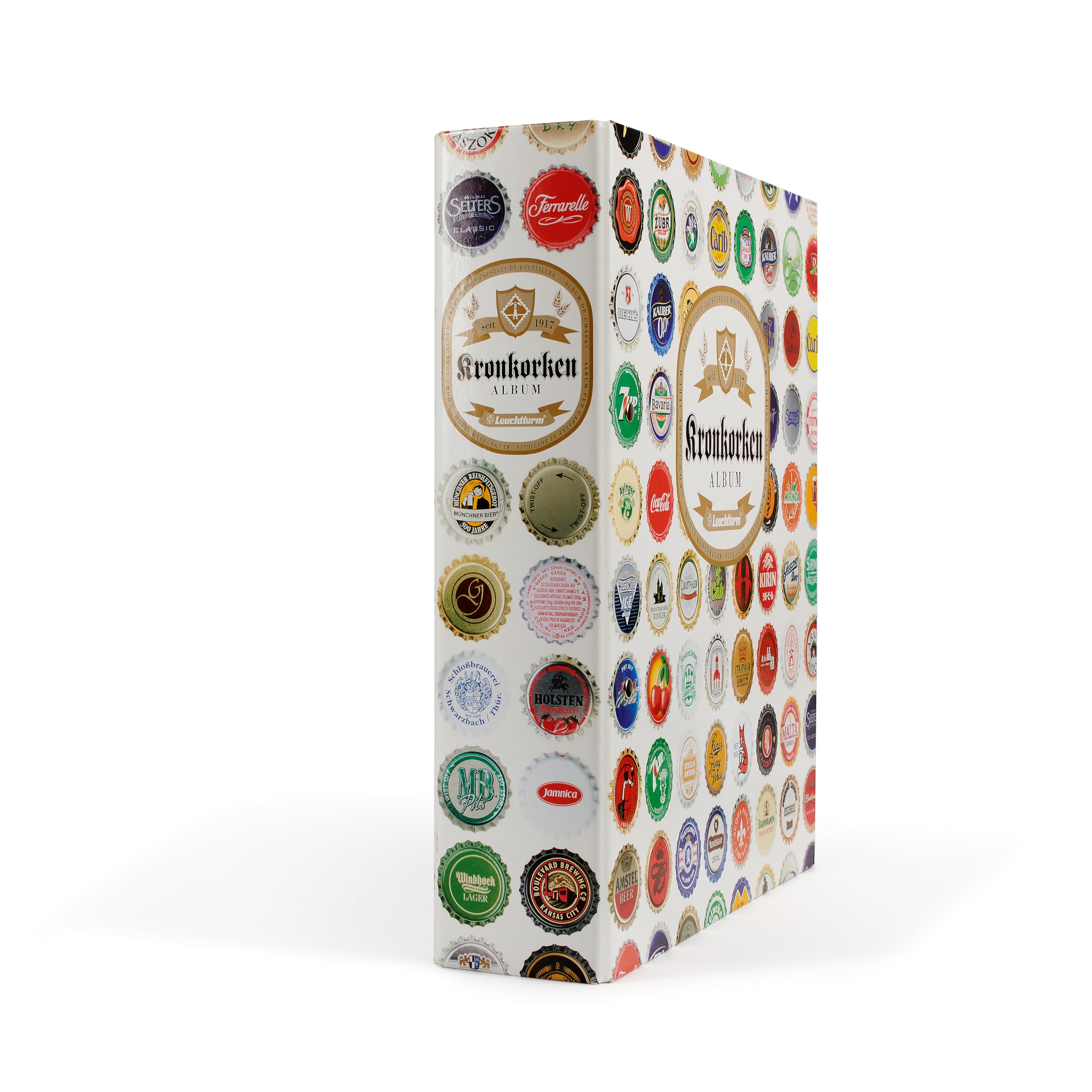 Leuchtturm 314779 Bottle cap album - Collector's album for 210 used bottle caps, including 5 Compart sleeves