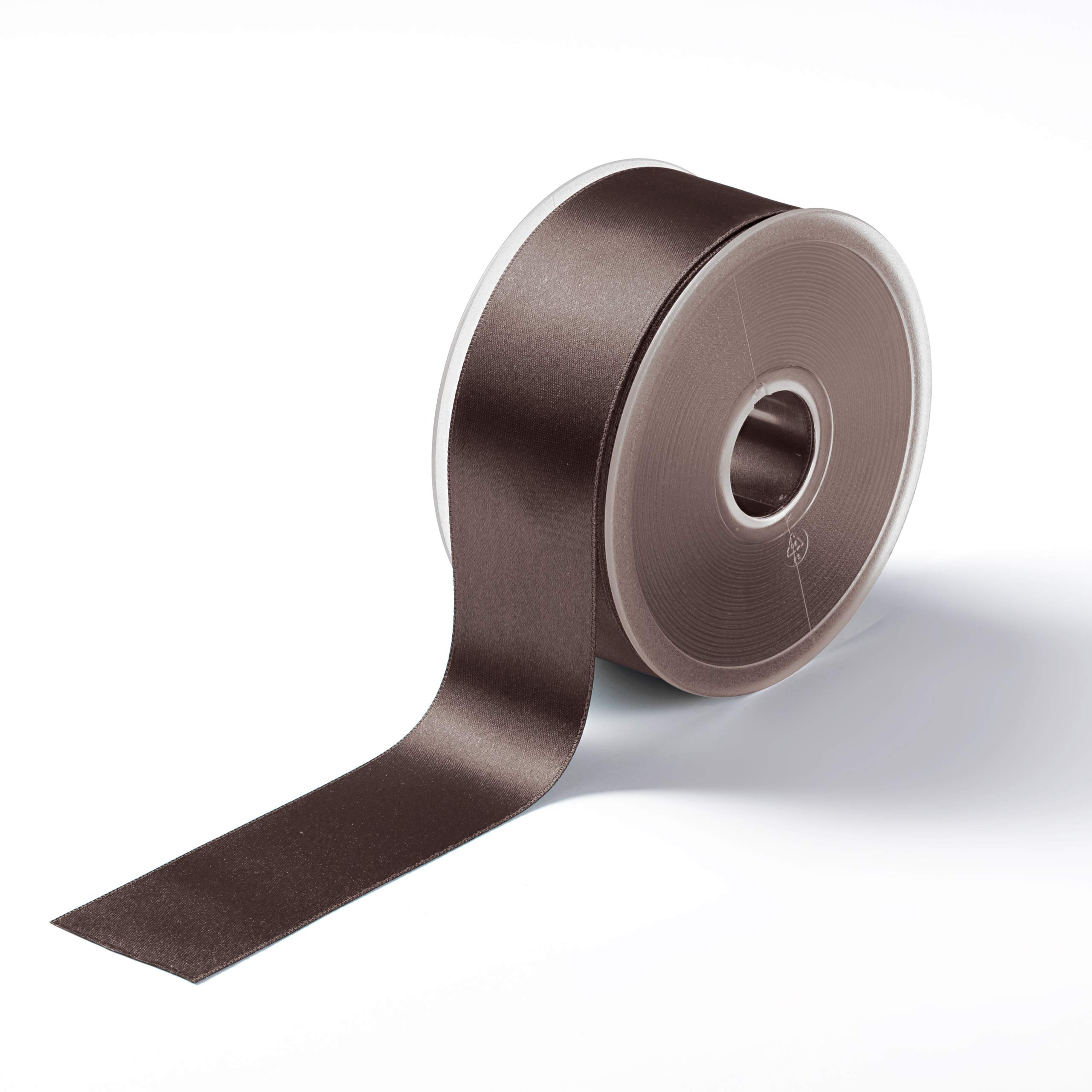 Prym Satin Ribbon 38 mm Dark Brown, 100% Polyester