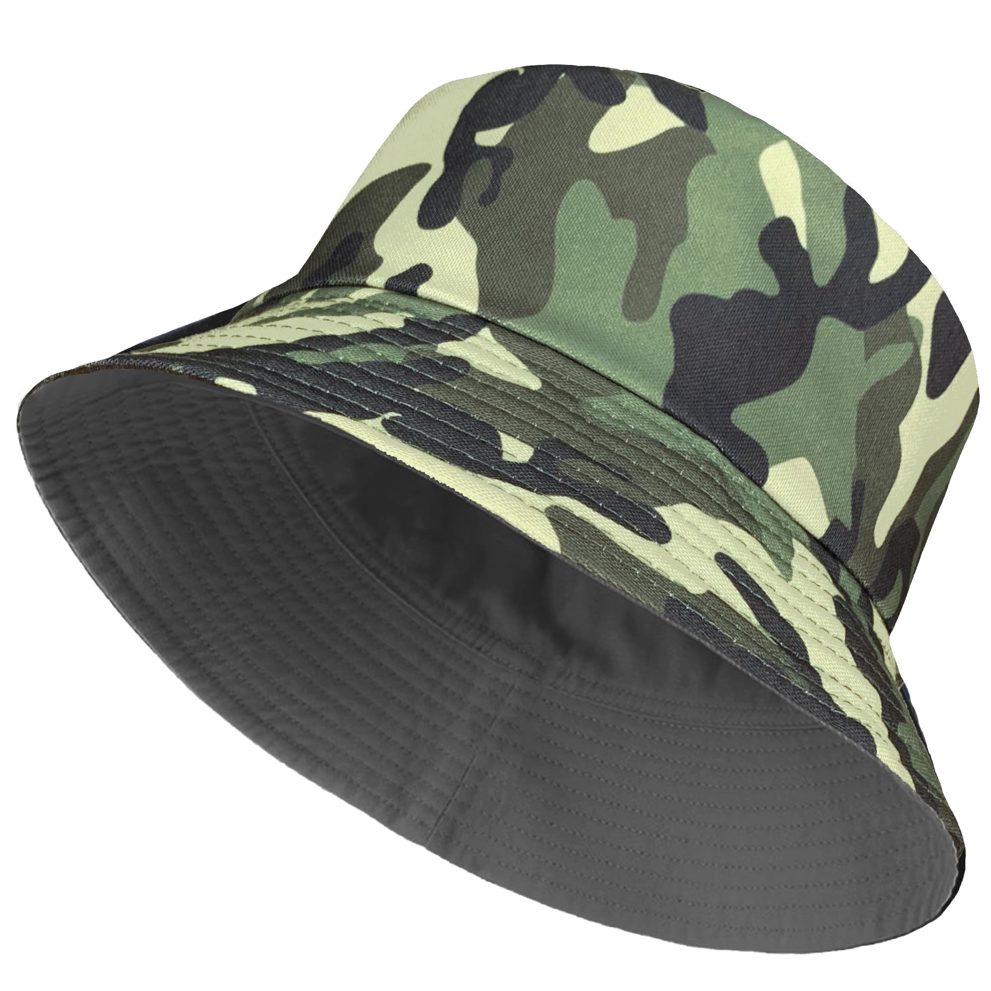 Toskatok Men's Option 5 Toskatok® Upf 50+ Unisex Fully Reversible Cotton Rich Camouflage Bush/Bucket Hat-Opt-5