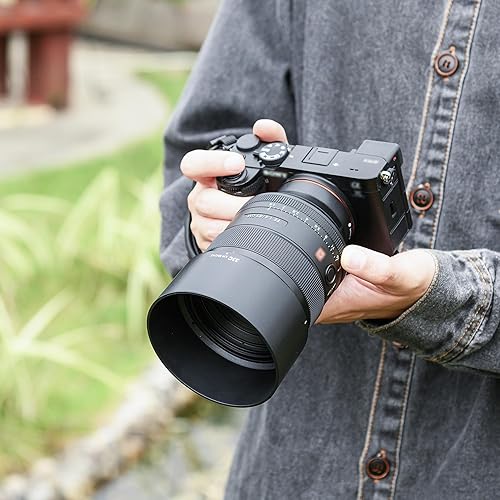 Miniatura 15 de Petal - Parasol atornillado para Sony FE 1.102-2.362 in f/4-5.6 Lente SEL2860 y Sony E PZ 0.630-1.969 in f/3.5-5.6 OSS SELP1650 en Sony ZV-E1 ZV-E10