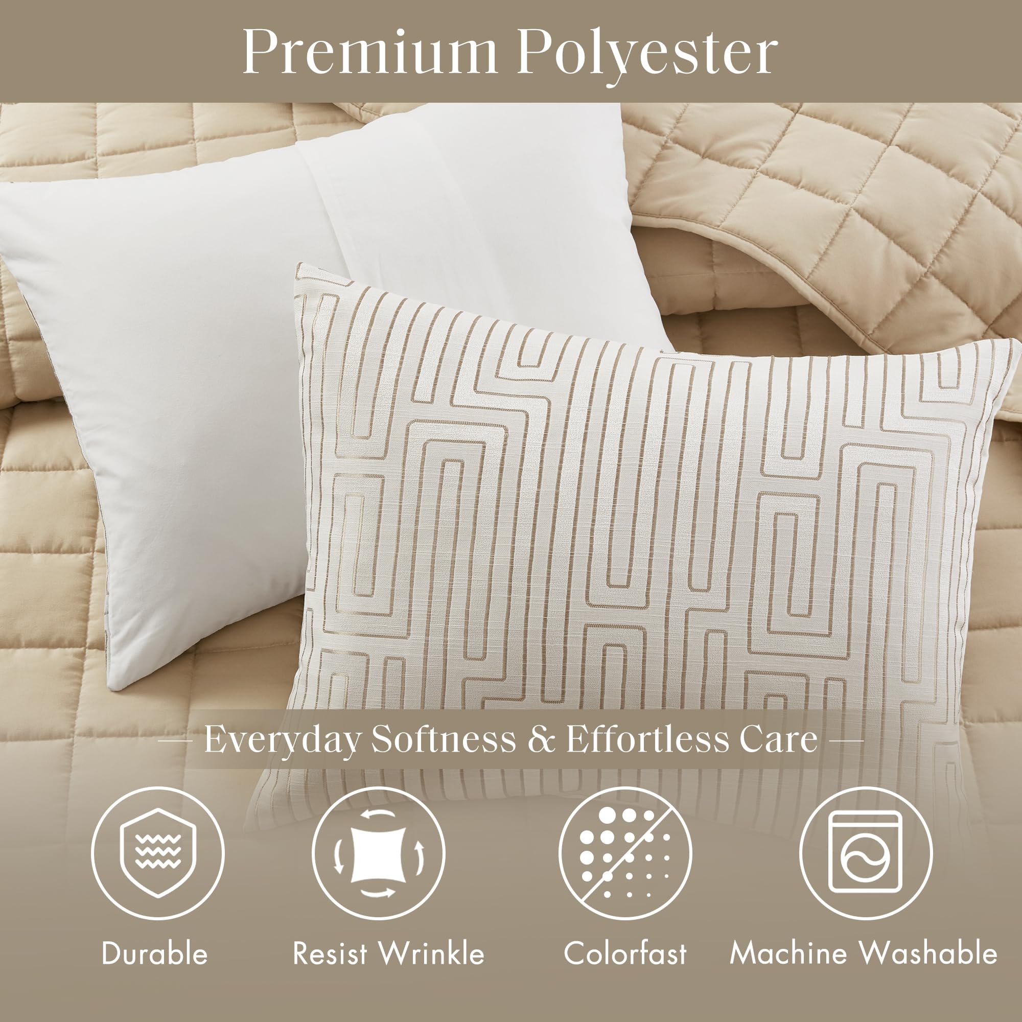 Amazon.com: Madison Park King Comforter Set Jacquard