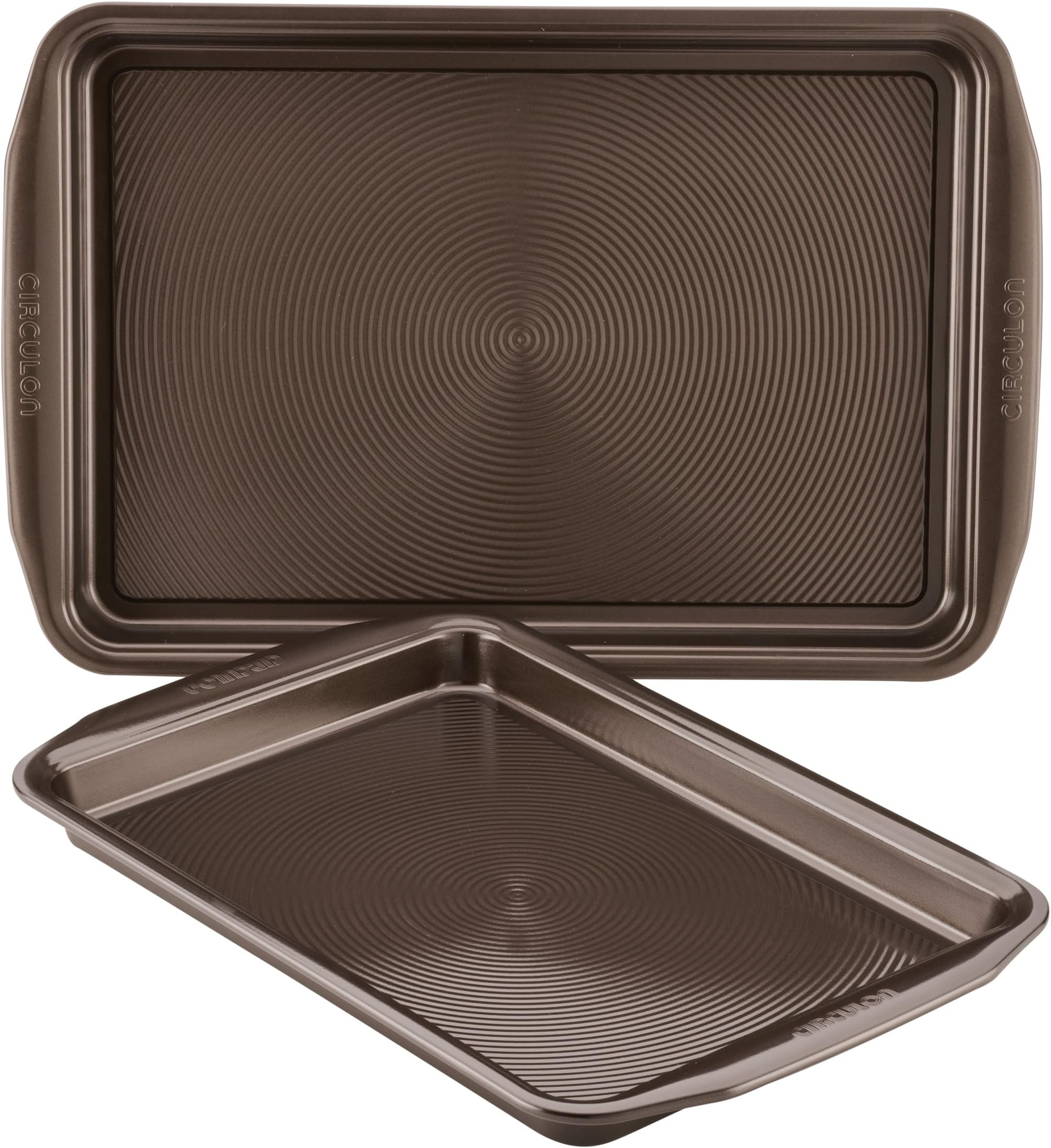 Circulon 47107 2 Piece Baking Sheet, Steel, Chocolate