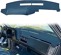 YIZ Custom Dash Cover Mat for Chevy Silverado/GMC Sierra 1988-1994, Blue Carpet Dashboard Pad - Protects from Heat & Cracks (Fits C/K1500-3500, Yukon, Blazer, Suburban)