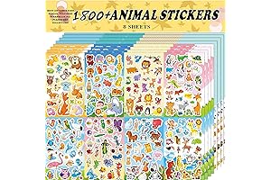 Sinceroduct Animal Sticker Pads: A Rainbow of Variety for Creative Kids