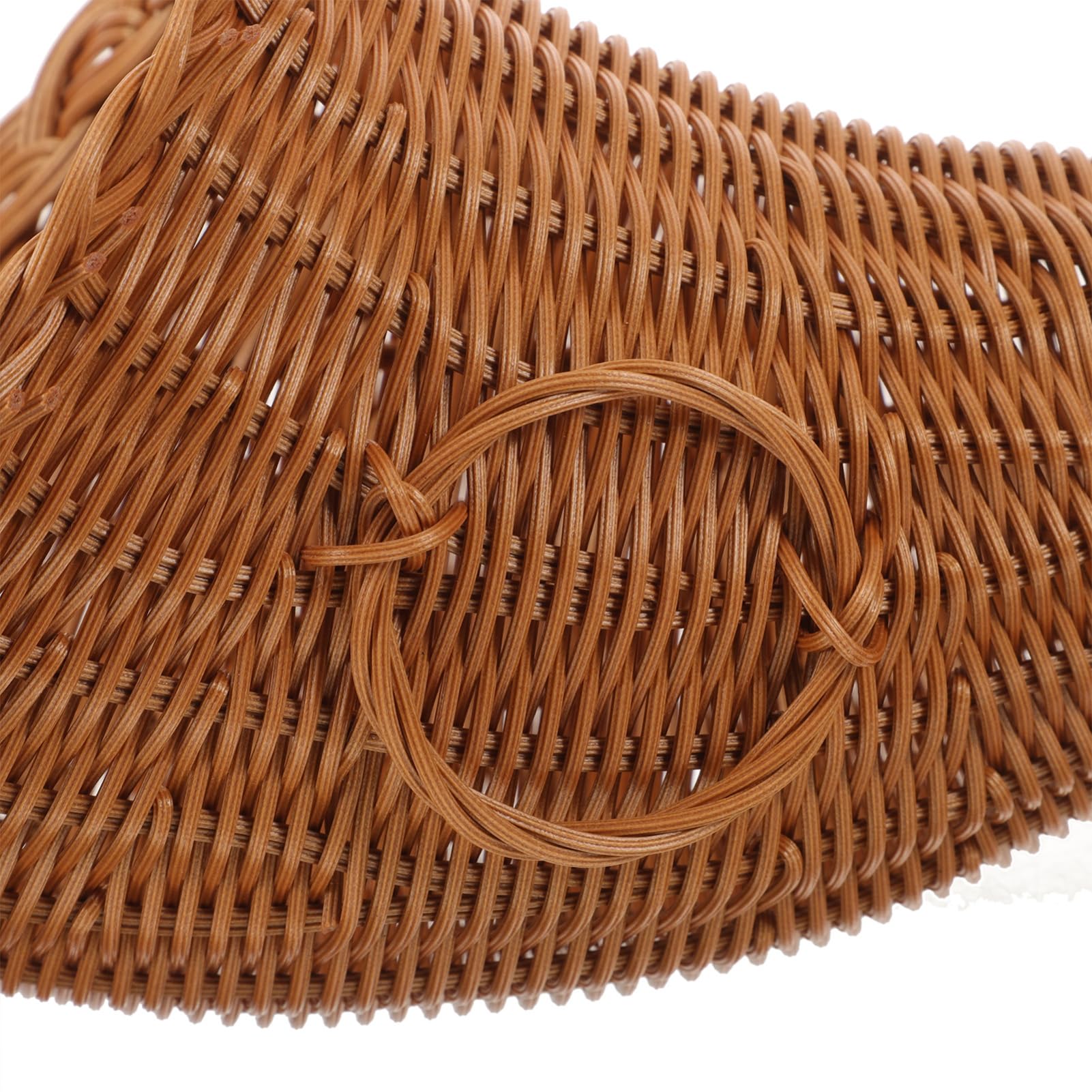 Cesta de Almacenamiento Tejida Forma de Cesta Multifuncional para Pan y Postres Decoración Natural y Rústica
