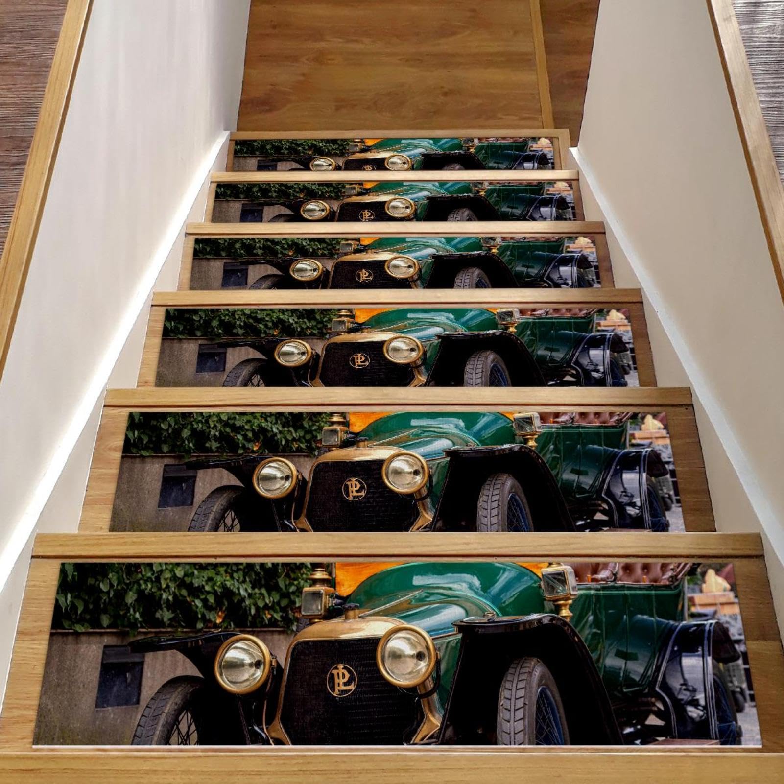 Alfombra antideslizante para escaleras con fijación autoadhesiva lavable de alta adherencia