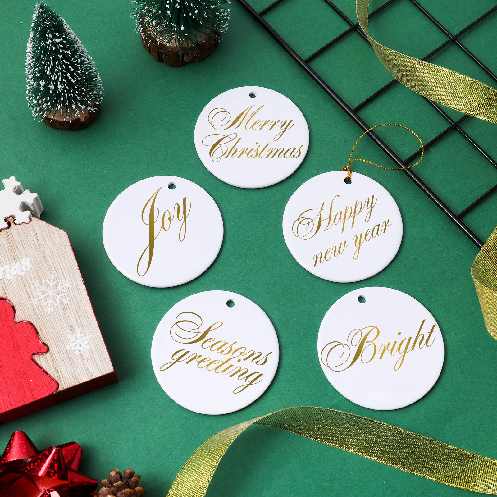 SOFPLATE 1 Boîte De 12 Décorations En Forme De Cœur En Céramique