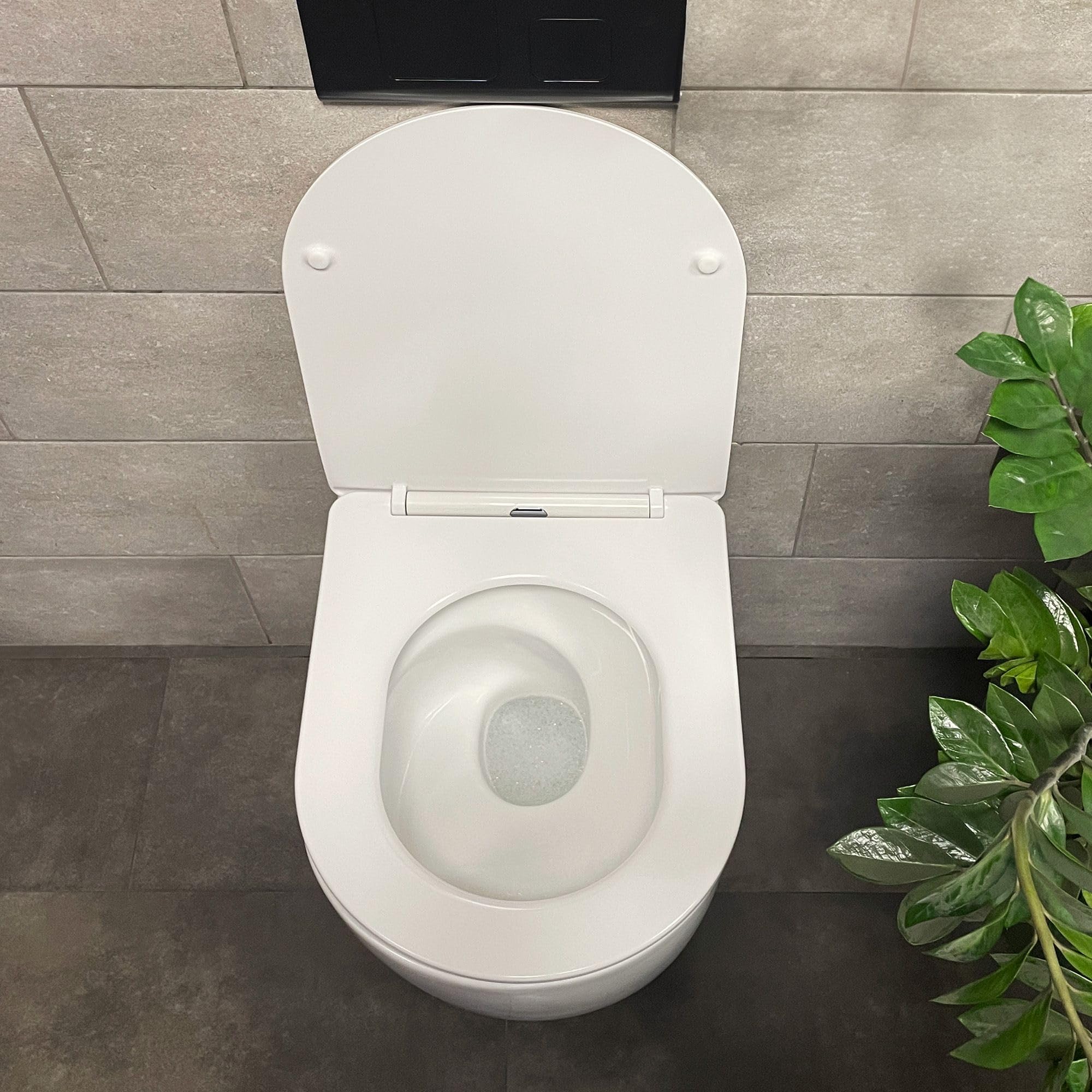 Rea Wandhängendes WC Eddy Turbo Tornado White, Ohne Spülkasten, modernes Design - 52,5X36X36CM