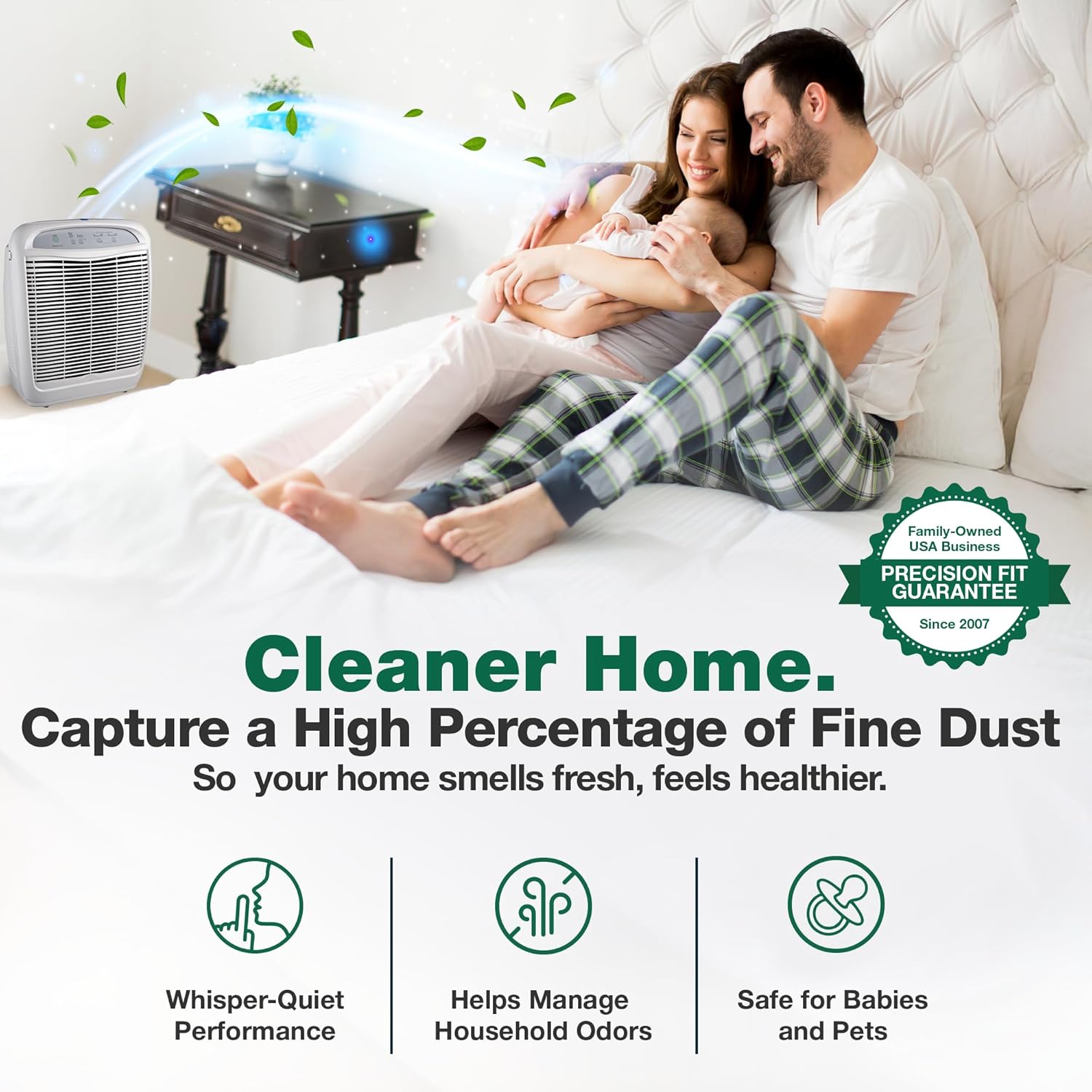 2 Replacement Air Purifier Filters - Compatible with Whirlpool Part # 8171434K, 1183054K - Fits Whirlpool Air Purifier Model AP450, AP45030HO, AP510 - (2 Pack) - by Crucial Air