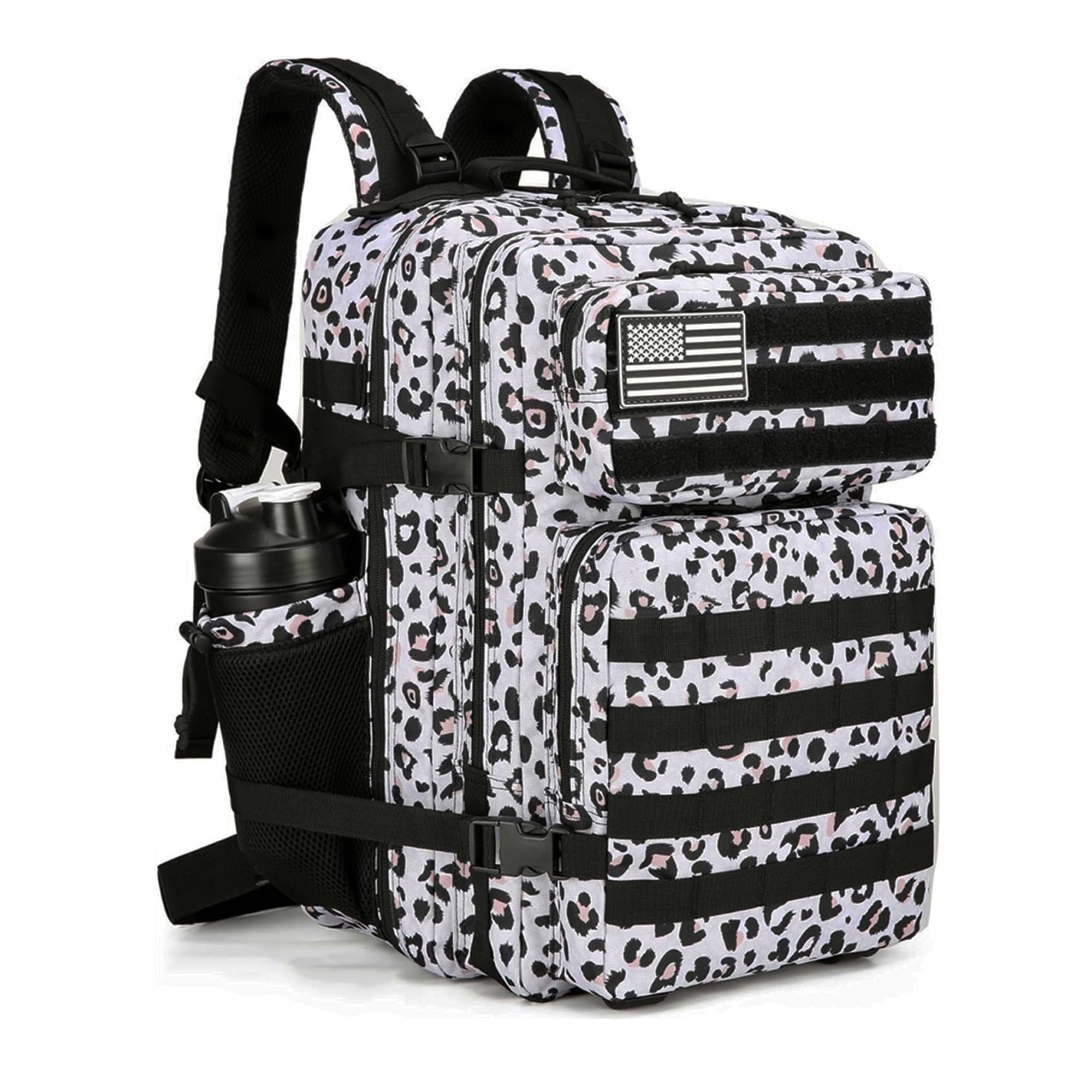 SEYATULLHTactical Backpack Military Backpack with Bottle Holder Bug Out Bag Assault Pack Rucksack for Men Women Trekking Hiking,Hunting 45L